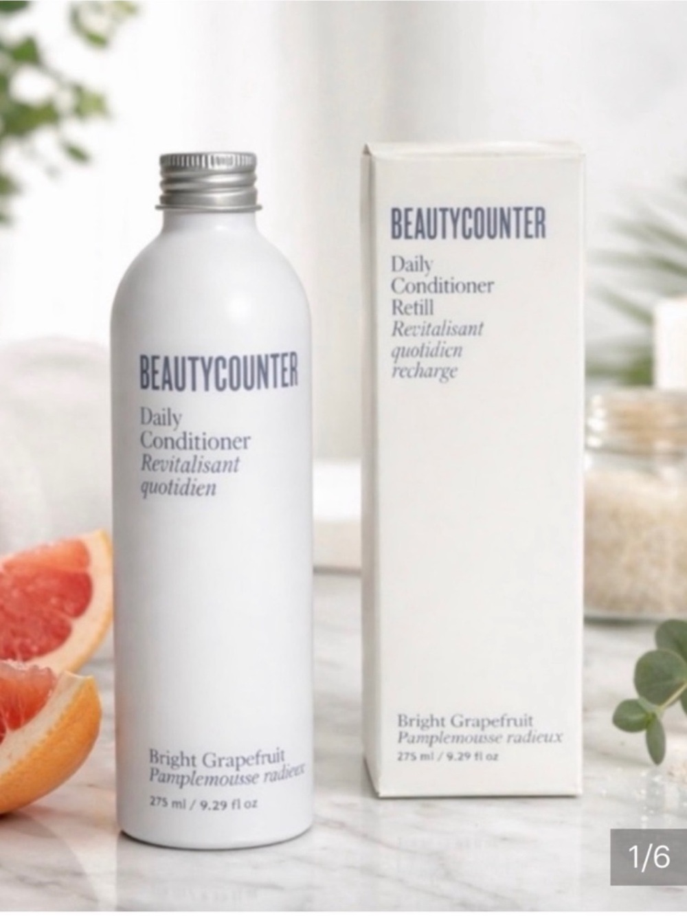 Bundle of 2 Beautycounter Daily Conditioner Refill - Bright Grapefruit